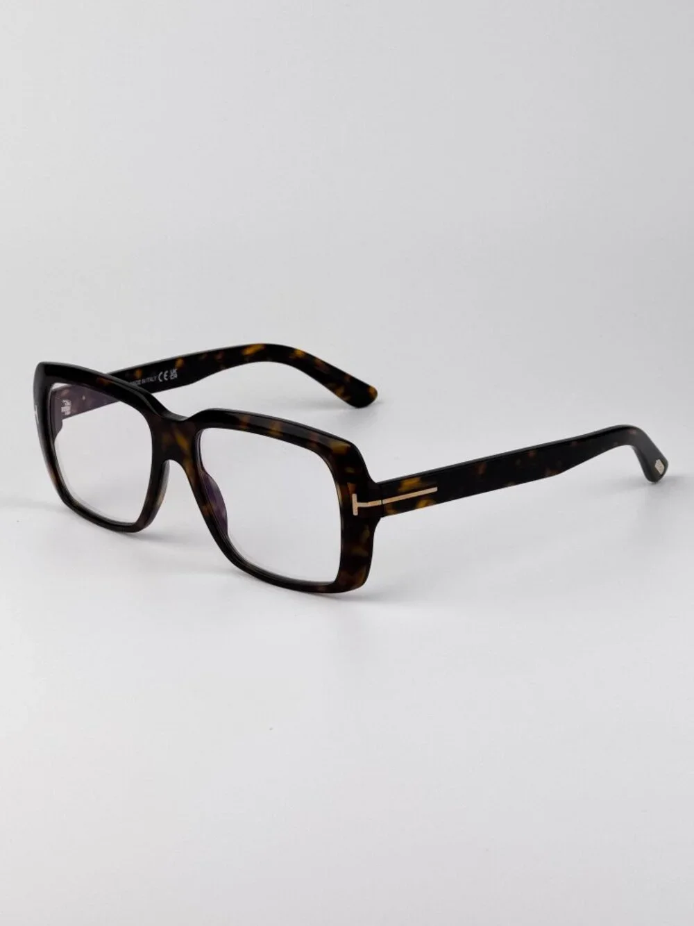 Tom Ford FT5822-B 052 Eyeglasses – Dark Havana Rectangular Square Frame